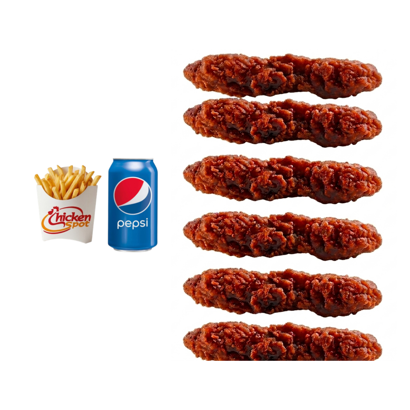  6 Pcs Bbq Chicken Strips